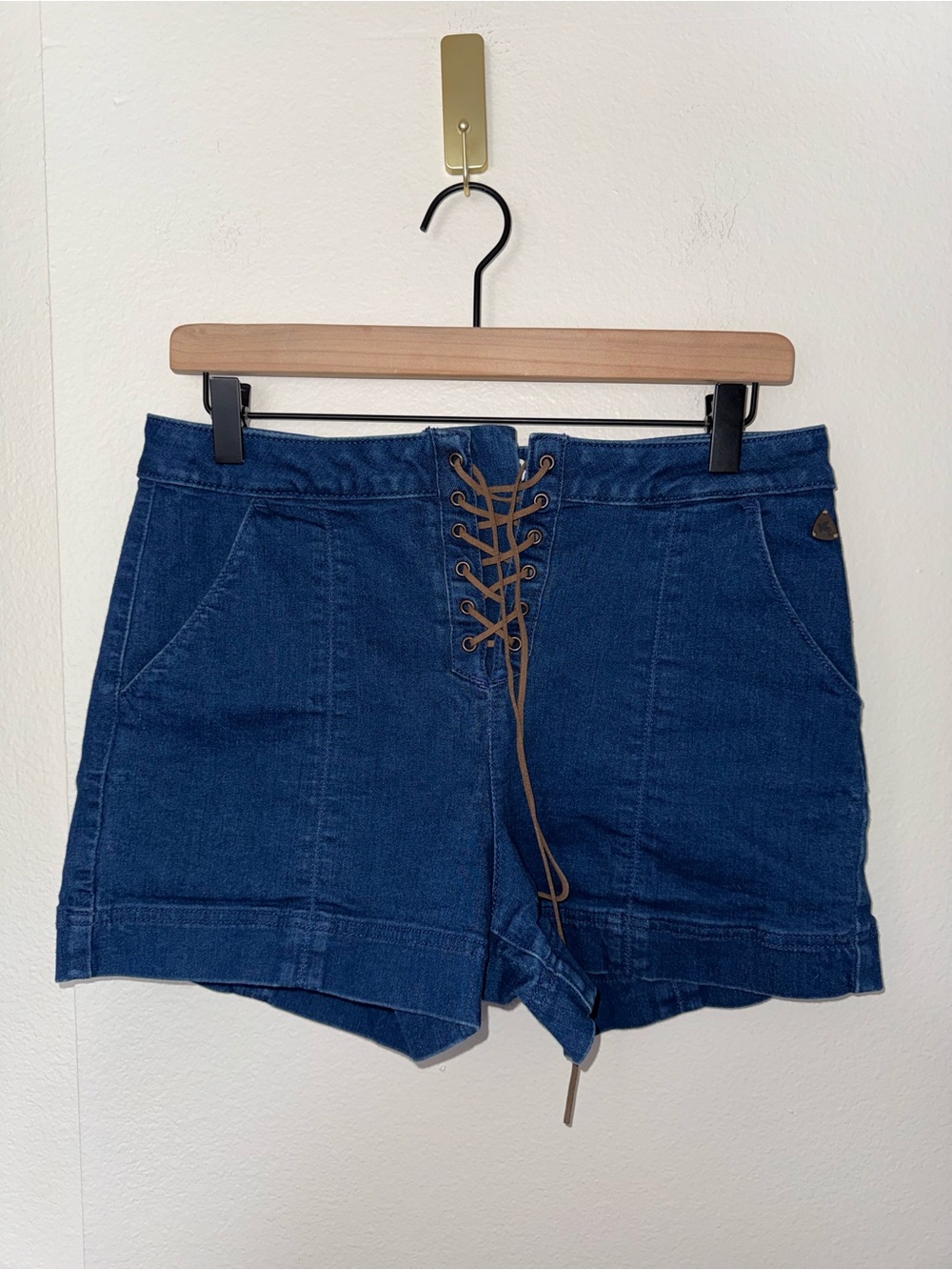 IDYLLWIND by Miranda Lambert western country cowgirl lace up denim jorts 10